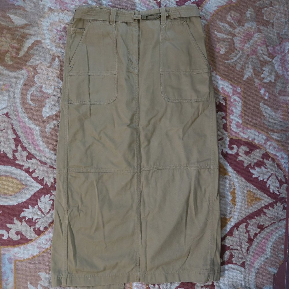 Ralph Lauren safari style cotton skirt